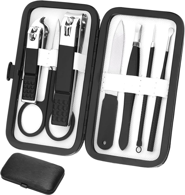 Nail Clippers Set Professional Manicure Set Grooming Kits Stainless Steel Travel Manicure Pedicure Kit Nail Care Tools Nail Kit with Travel Case Personal Care Tools Gifts for Men Women