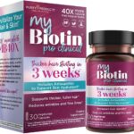 Purity Products MyBiotin ProClinical  Thicker Hair Starting in 3 Weeks & Fights Wrinkles - MB40X Patented Biotin Vitamin B7 Matrix w/Astaxanthin - 40X More Soluble vs Ordinary Biotin, 30 Veg Capsules