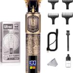 Ufree Professional Beard Trimmer for Men, Zero Gapped T-Blade Hair Clipper & Mustache Trimmer Kit with LCD Display, Precision Edgers for Haircut & Grooming, Barber-Grade Electric Shaver, Gifts for Men