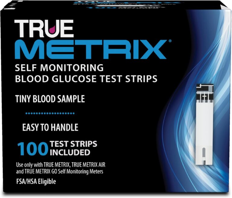 TRUE METRIX Self Monitoring Blood Glucose Test Strips, TRUE METRIX Family of Self Monitoring Blood Glucose Meters, Value Pack, 100 Count