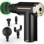 cotsoco Massage Gun Deep Tissue for Pain Relief with 4 Massage Heads & 6 Speeds, Electric Mini Handheld Body Massager for Any Pain Relief, Best Gifts for Dad and Mom