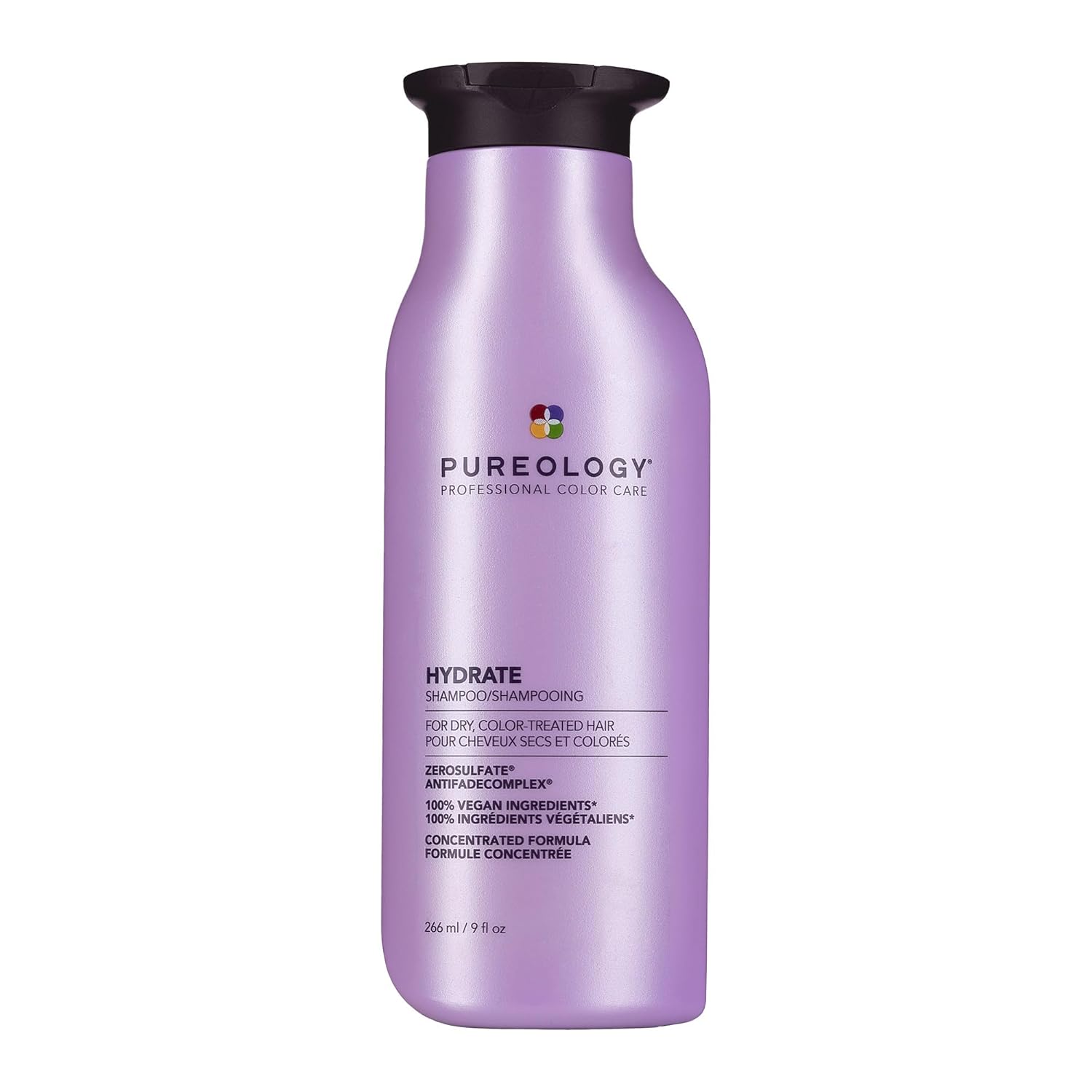 Pureology Hydrate Shampoo - For Dry or Color Treated Hair, Moisturizing Shampoo For Hydration & Softness, With Rose Extract & Green Tea, Vegan & Sulfate-Free Pureology Hydrate Shampoo - For Dry or Color Treated Hair, Moisturizing Shampoo For Hydration & Softness, With Rose Extract & Green Tea, Vegan & Sulfate-Free