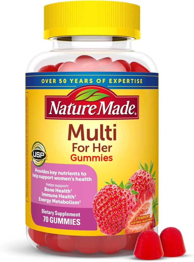 Nature Made Multivitamin For Women, Womens Gummy Multivitamins for Daily Nutritional Support, 70 Multi Vitamin Gummies, 35 Day Supply