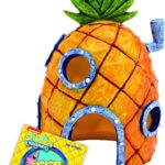 Penn-Plax Spongebob Squarepants Officially Licensed Aquarium Ornament  Spongebobs Pineapple House  Medium