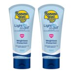 Banana Boat Light As Air Sunscreen Lotion SPF 50 Twin Pack | Lightweight & Non-Greasy Lotion Sunscreen SPF 50, Sunblock, Oxybenzone Free, 6oz each