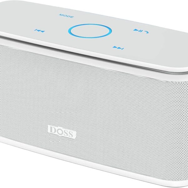 DOSS SoundBox Touch Wireless Bluetooth Speaker-12W HD Sound with Rich Bass, IPX5 Waterproof, 20H Playtime, Handsfree, for Gatherings, Home, Office, Outdoor, Travel-Upgraded