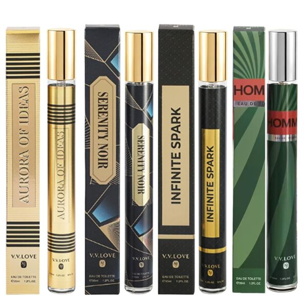 MZANK 4 Pack Cologne for Men(4x35ml),Perfume for Him,Valentines Day Gifts,Gifts for Husband,Gifts for Him,Eau de Toilette,Stocking Stuffers for Men,Travel Size Perfume,Natural Spray Long Lasting Gift