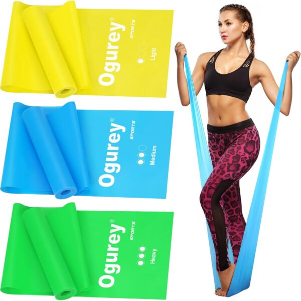 Resistance Bands, Professional Exercise Bands, Physical Therapy Bands for Strength Training, Yoga, Pilates, Stretching, Recovery, Stretch Elastic Band for Working Out, Workout Bands for Home Gym