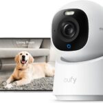 eufy Security 4K Indoor Camera E30-No Subscription,Work as Pet Camera,Nanny/Baby Monitor,360 Pan&Tilt,AI Auto Tracking,AI Detection,24/7 Recording,Color Night Vision,Two-Way Audio,Works with HomeKit
