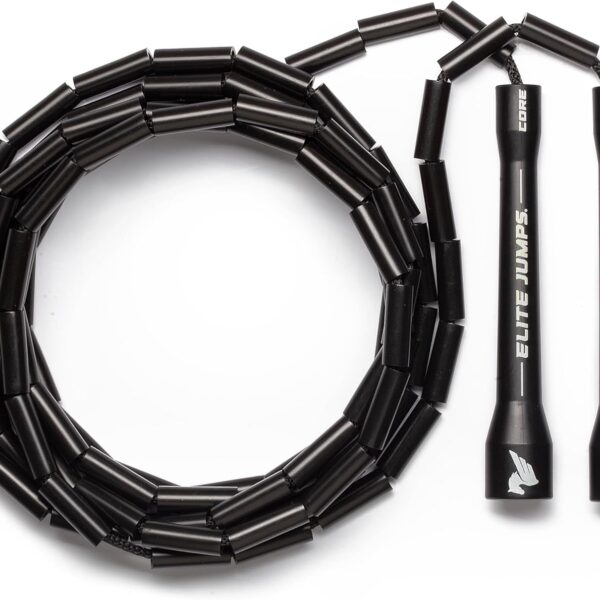 Elite Jumps - Do Hard Things 1 Beaded Jump Ropes | Crossover Jump Rope for Your Exercise Equipment | Segmented Jump Rope