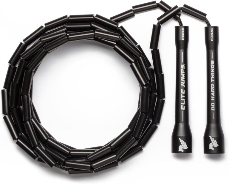 Elite Jumps - Do Hard Things 1 Beaded Jump Ropes | Crossover Jump Rope for Your Exercise Equipment | Segmented Jump Rope