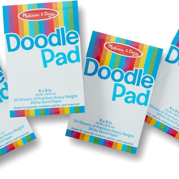 Melissa & Doug Drawing Paper Pad (6 x 9 inches) - 50 Sheets, 4-Pack