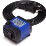 AQUANEAT Small Fountain Pump, 80 GPH Submersible Water Pump for Aquarium Fish Tank, Outdoor Water Fountain, Hydroponics, Pond Filter Pump