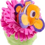 Barkbox Clown Fishing Around Plush Toy for Small Dogs  2-Part Squeaky Toy with Treat-Hiding Fun  Perfect for Interactive Play and Mental Stimulation