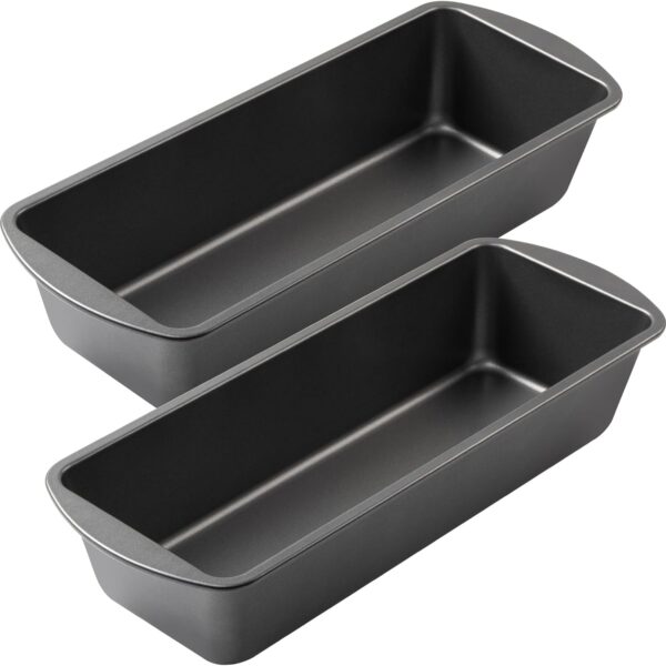 Tiawudi Extra Large Bread Pan, 13" x 5" Long Loaf Pan, Nonstick Baking Pan, Rectangular Loaf Tin, Set of 2