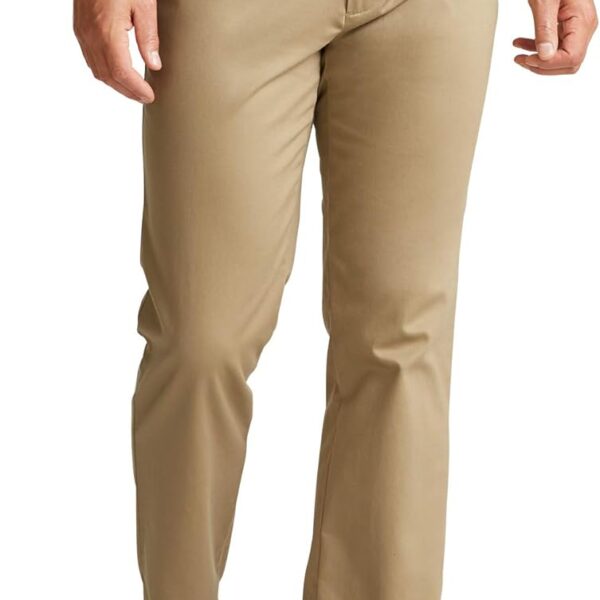 Dockers Men's Straight Fit Signature Lux Cotton Stretch Khaki Pant