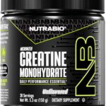 NutraBio Pure Micronized Creatine Monohydrate Powder Supplement, Unflavored, (150 g) - Supports Bulk Muscle Energy, Recovery, and Strength - HPLC Tested Creatine Powder Supplement for Men and Women