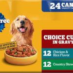 Pedigree Wet Dog Food, Choice Cuts Adult Canned Dog Food, Country Stew & Chicken and Rice Multipack, 13.2 oz. Cans, 24 Count