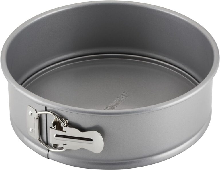 Farberware Nonstick Bakeware 9-Inch Round Springform Pan, Gray