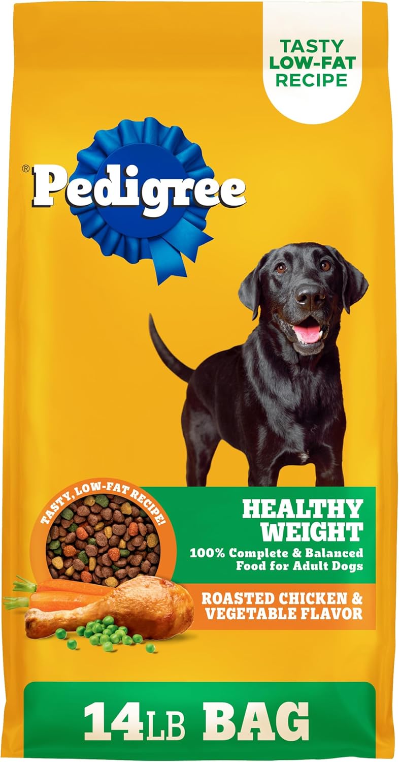 Pedigree Healthy Weight Adult Dry Dog Food, Roasted Chicken and Vegetable Flavor, 14 lb. Bag Pedigree Healthy Weight Adult Dry Dog Food, Roasted Chicken and Vegetable Flavor, 14 lb. Bag