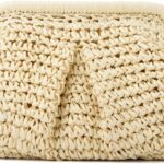 Freie Liebe Straw Clutch Purses for Women Woven Dumpling Bag Summer Beach Clutch Wicker Crossbody Purses