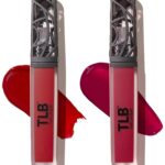 The Lip Bar - Nonstop Liquid Matte Lipstick Mini 2-Pack, Bawse Lady (Blue Red) + Rich Auntie (Deep Berry) - High Pigment - One Swipe - Long Lasting - Jojoba Oil & Vitamin E - Vegan - .05 fl oz each