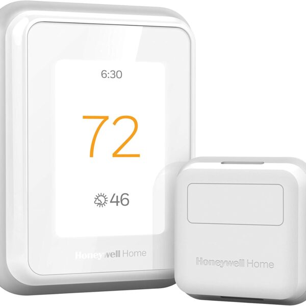 Honeywell Home T9 WiFi Smart Thermostat with 1 Smart Room Sensor, Touchscreen Display, White
