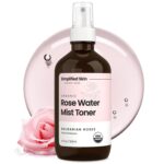 Rose Water Spray for Face & Hair  Pure USDA Organic Rosewater Toner  Refreshing Mist for Skin Care, Makeup & Locs  Natural Rose Scent, 4 Oz
