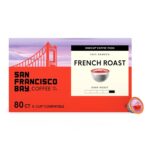 San Francisco Bay K-Cup Coffee Pods, French Roast (80 ct), Dark Roast, Commercially Compostable Single-Serve Coffee Pods