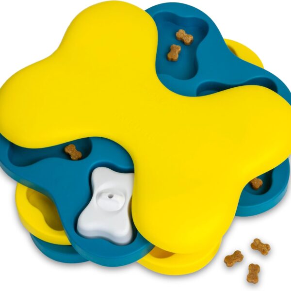 Outward Hound by Nina Ottosson Dog Tornado  Interactive Treat Puzzle Enrichment Toy, 3 Spinning Layers, Level 2 Intermediate