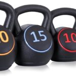 ZENY Kettlebell Sets, 4-Piece Kettlebells 5lb, 10lb, 15lb, 20 lb, Kettle Bell Weights for Dumbbel Weights Exercise, Strength Strainging Kettlebells, Home Gym, Full Body Workout Equipment