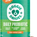 Doggie Dailies Probiotics for Dogs - Advanced Dog Probiotics with Prebiotics - Promotes Digestive Health - Supports Immune System and Overall Health (Pumpkin) 225 Soft Chews