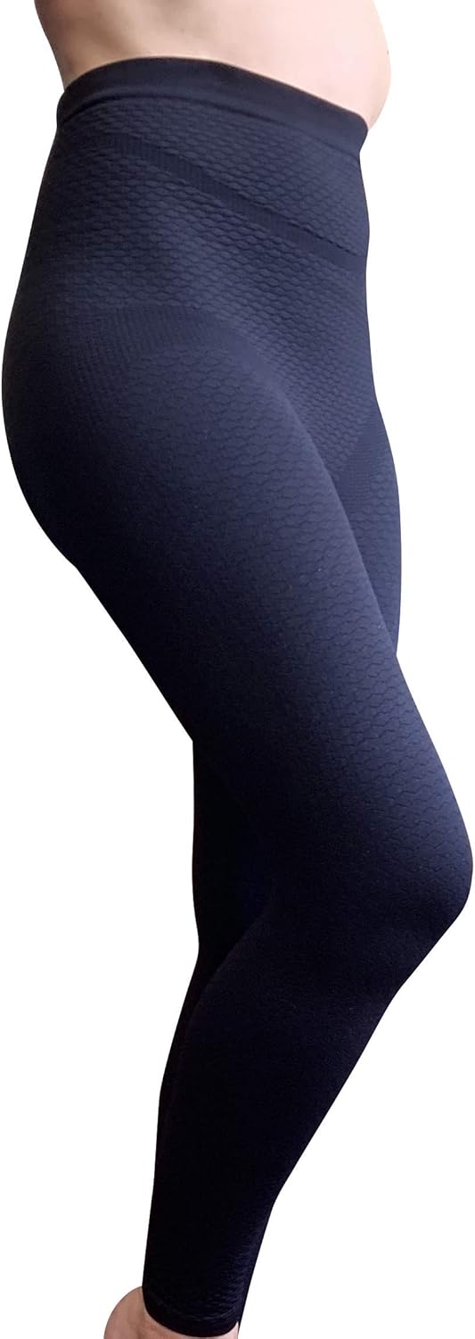 Bioflect Compression Leggings with Bioactive Raised Massaging Knit - for Support and Comfort