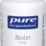 Pure Encapsulations Biotin 8 mg - B Vitamin Supplement to Aid Stress Relief, Hair, Skin & Nail Strengthening, Metabolism, Carbohydrate Support & Nervous System* - with Premium Biotin - 120 Capsules