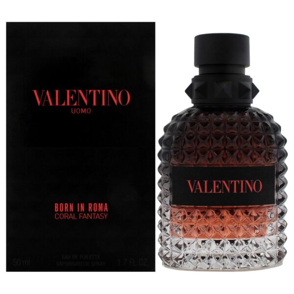 Valentino Uomo Born In Roma Coral Fantasy for Men - 1.7 oz EDT Spray | Uomo, Born In Roma, Coral Fantasy, for Men