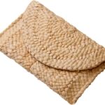 Freie Liebe Straw Clutch Purses for Women Summer Beach Bags Envelope Woven Clutch Handbags