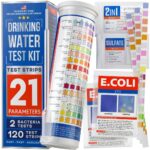 All-New 20 in 1 Drinking Water Testing Kit 120 Strips, Home Tap and Well Water Test Kit for Hardness, Lead, Iron, Copper, Chlorine, Fluoride
