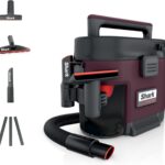 Shark MessMaster Portable Wet Dry Vacuum, 1 Gallon Capacity, True Grip Accessory Suite, Corded, Perfect for Pets & Cars, Ultra-Powerful Suction for Tough Wet & Dry Messes, Burgundy, UV105