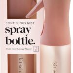 Kitsch Continuous Spray Bottle for Hair  Fine Mist Water Mister & Water Spray Bottle  Recycled Hair Spray Bottle  Spray Bottles for Cleaning, Styling, Plants & More  Terracotta, 150ml