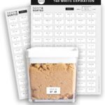 SAVVY & SORTED Expiration Date Pantry Labels, 160 Waterproof Food Expiration Date Label for Containers, Kitchen Stickers for Food Freshness, Use by Meal Prep Labels, Best By Write On Labels