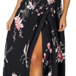 Newshows Women's 2026 Lightweight Summer Wedding Guest Beach Vacation Casual V Neck Split Flowy Maxi Dress