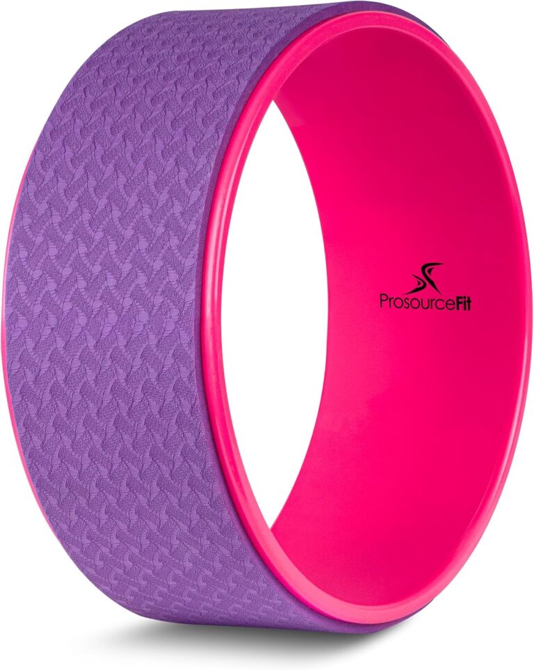 ProsourceFit Yoga Wheel Prop 12 for Improving Yoga Poses, Backbends, Flexibility, Balance, Stretching, Relaxation