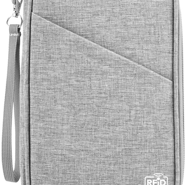 TOPBAG Passport Holder Family, Women Rfid Blocking Passport Wallet, Travel Document Organizer for Premium Wallets, Waterproof Passport Holders Bag for Women & Men Traveling, Credit Cards Case