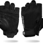 Power Gloves 3.0 - Durable Half Finger Weightlifting Gloves with Adjustable Wrist Closure, Breathable Leather Palm, Men's