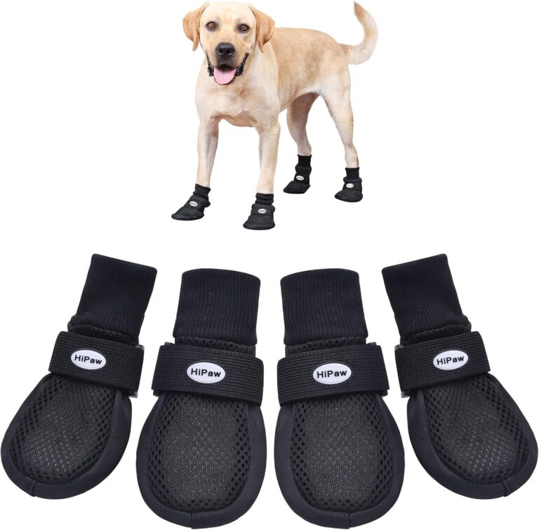 HiPaw Dog Shoes for Medium to Large Dogs, Breathable Boots for Summer Hot Pavement, Non-Slip Paw Protectors for Outdoor & Hardwood Floors