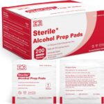 Ever Ready First Aid Alcohol Prep Pads, Medium 2-Ply Alcohol Wipes, individually wrapped Swabs, Saturated With 70% Isopropyl Alcohol - 200 Count