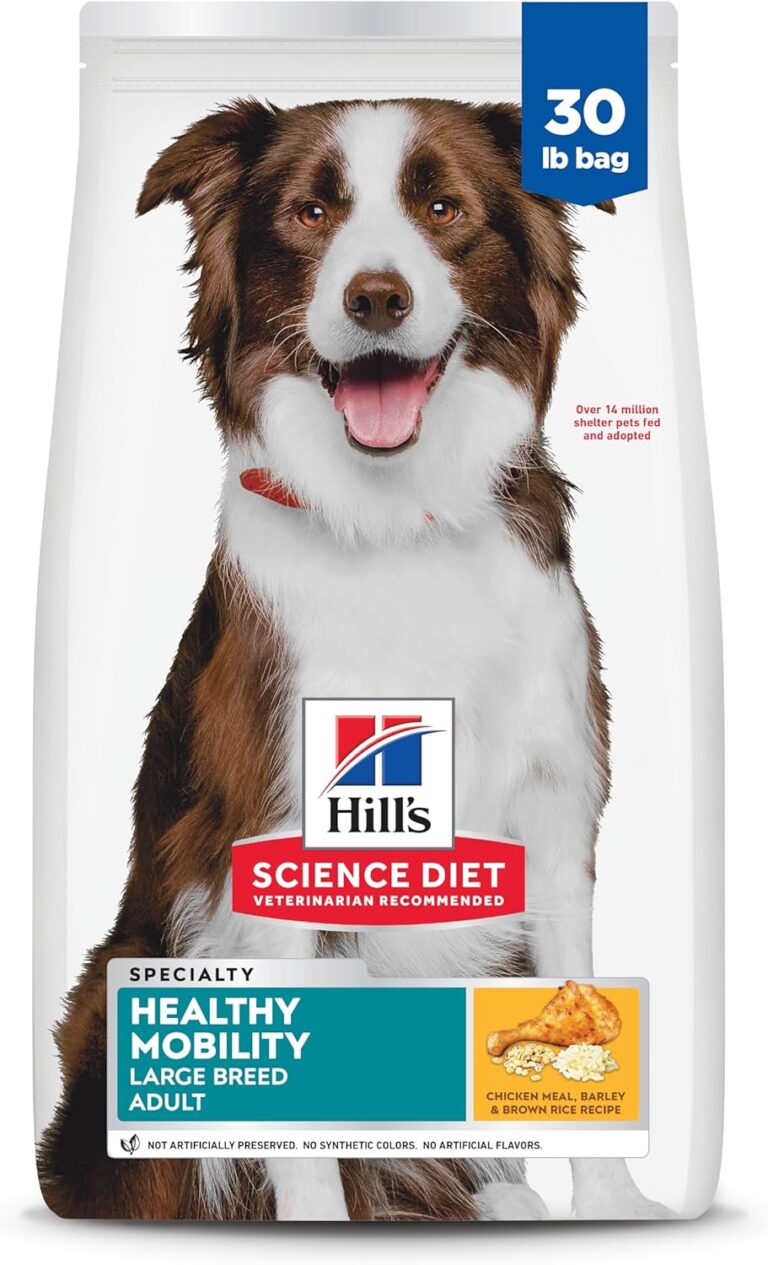 Hill's Science Diet Adult Healthy Mobility Large Breed Dry Dog Food, Chicken Meal, Brown Rice, & Barley, 30 lb. Bag
