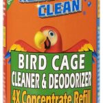 Absolutely Clean Amazing Bird Cage Cleaner and Deodorizer - Just Spray/Wipe - Safely & Easily Removes Bird Messes Quickly and Easily - USA Made - Fragrance Free (4X Concentrate - 16oz Makes 64oz)