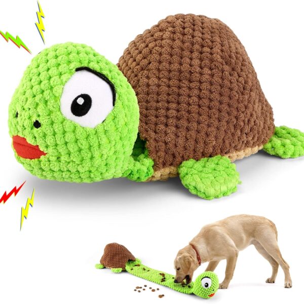 Letsmeet Dog Squeak Toys Dogs Enrichment Treat Dispensing Puzzle Toys Interactive Dog Toys for Large Medium Small Dogs