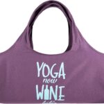 Wild Essentials Yoga Bag, Exercise, Tote, Large Carrier, Shoulder Strap, Inner Pocket, Fits Most Mats, Recycled Cotton Canvas